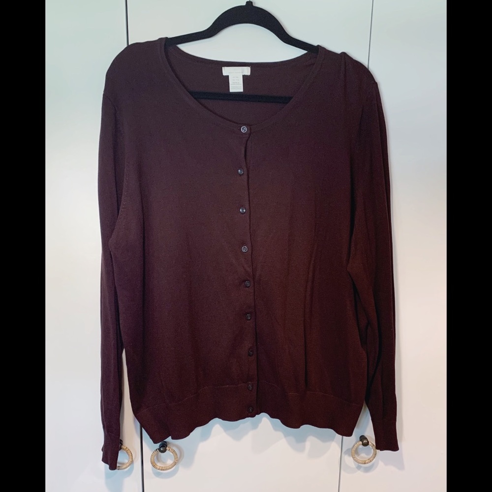 Burgundy Cardigan